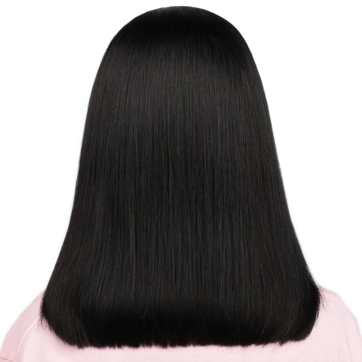 Jet Black 5x5 HD Lace Closure 100% Human Hair Bob Wig - Private Label