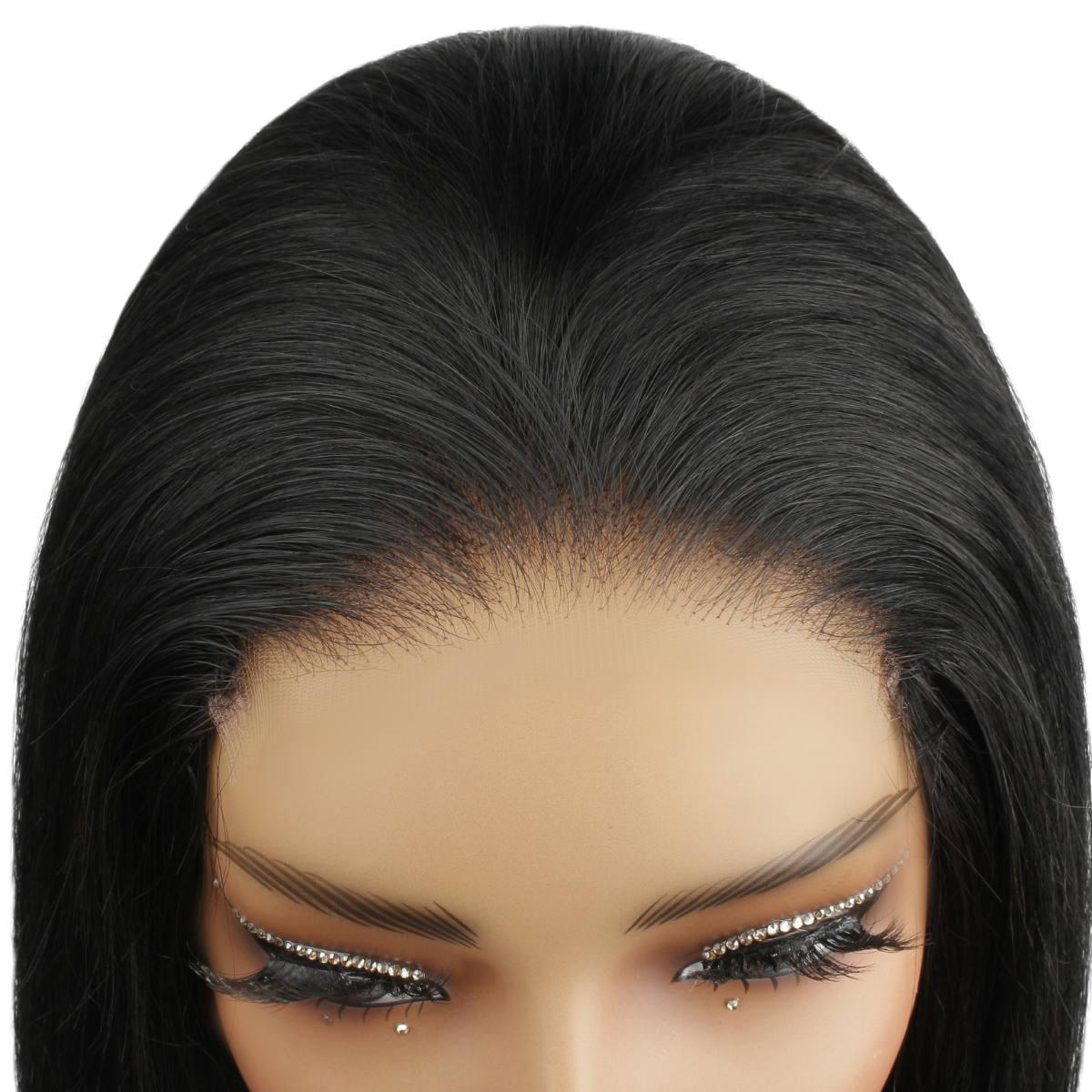 Jet Black 5x5 HD Lace Closure 100% Human Hair Bob Wig - Private Label