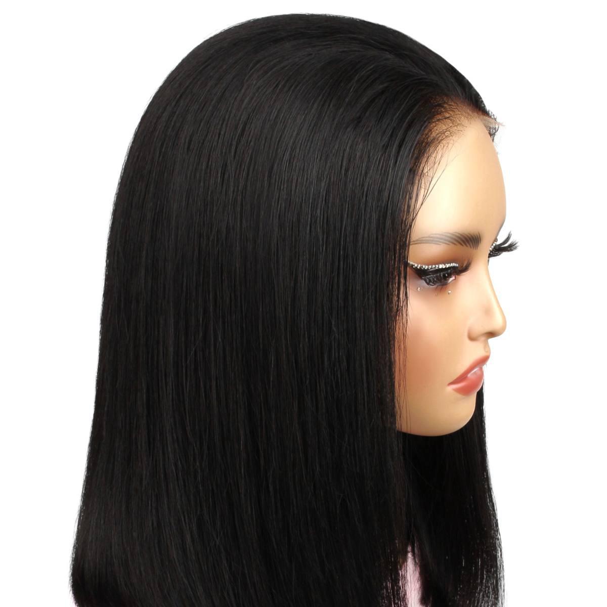 Jet Black 5x5 HD Lace Closure 100% Human Hair Bob Wig - Private Label