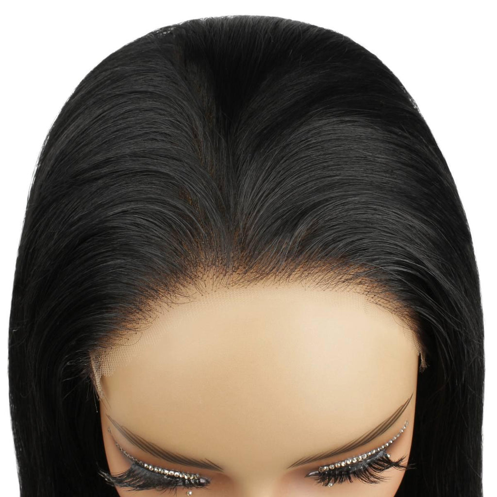 Jet Black 7x7 HD Closure 100% Human Hair Bob Wig - Private Label