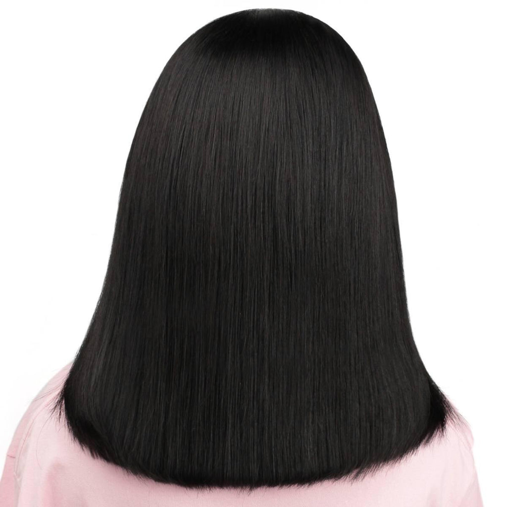 Jet Black 7x7 HD Closure 100% Human Hair Bob Wig - Private Label