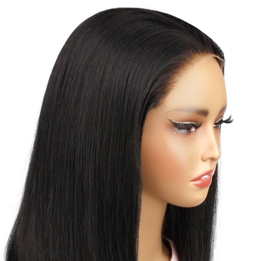 Jet Black 7x7 HD Closure 100% Human Hair Bob Wig - Private Label