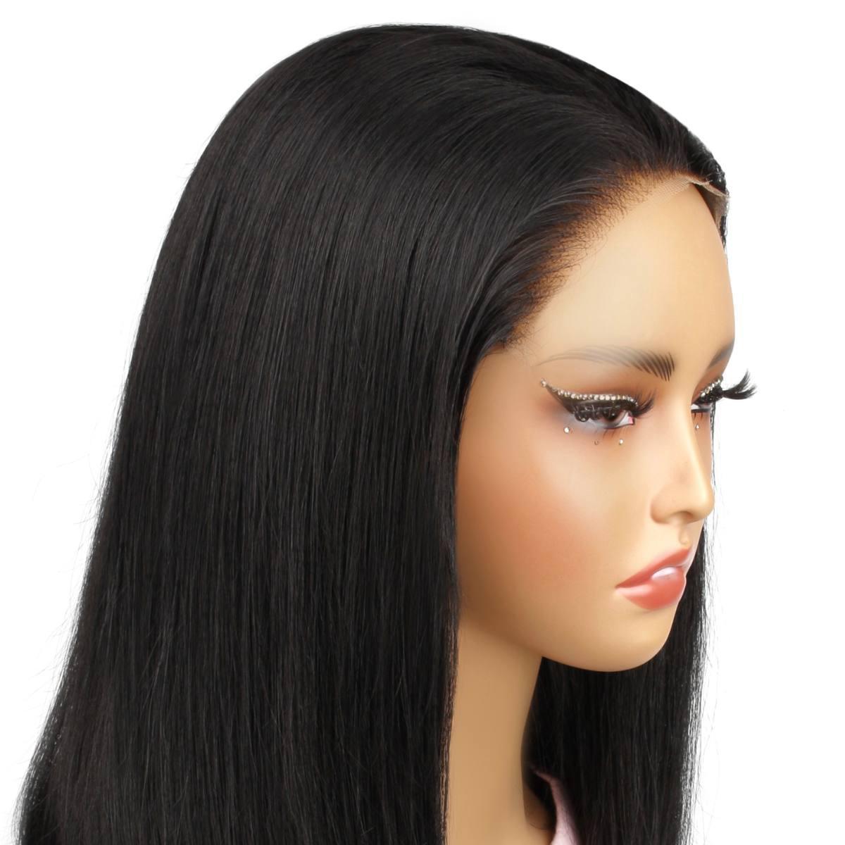 Jet Black 7x7 HD Closure 100% Human Hair Bob Wig - Private Label
