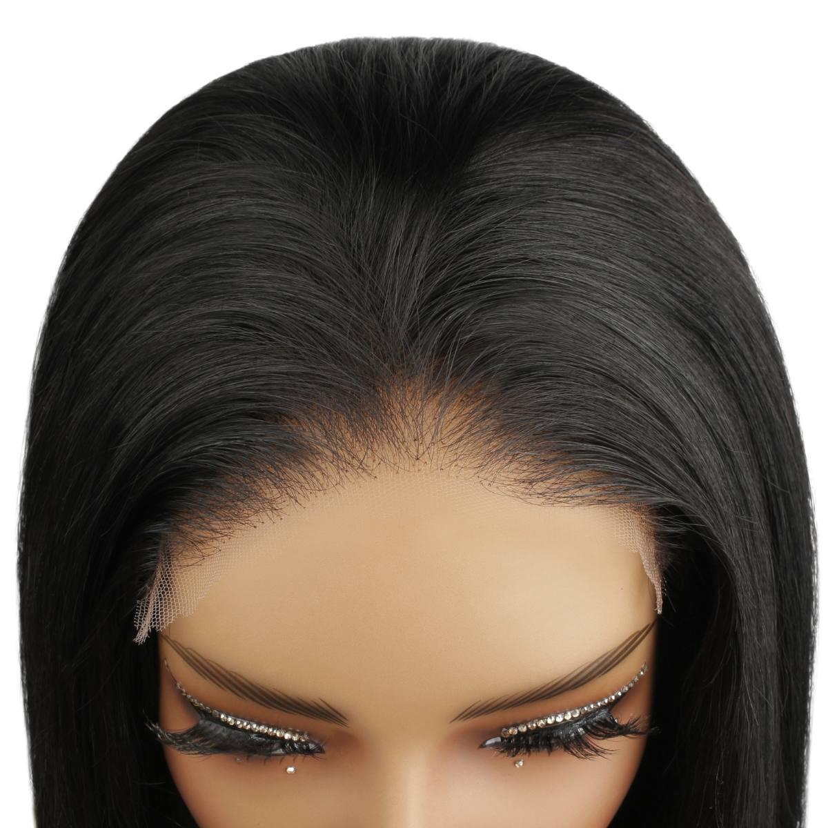 Jet Black 6x6 HD Lace Closure 100% Human Hair Bob Wig - Private Label