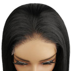 Jet Black 6x6 HD Lace Closure 100% Human Hair Bob Wig - Private Label