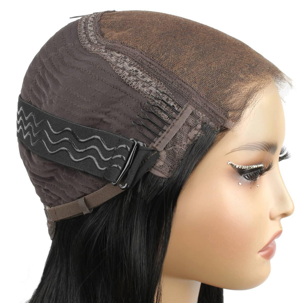 Jet Black 6x6 HD Lace Closure 100% Human Hair Bob Wig - Private Label