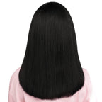 Jet Black Bang Bob 100% Human Hair Wig - Private Label