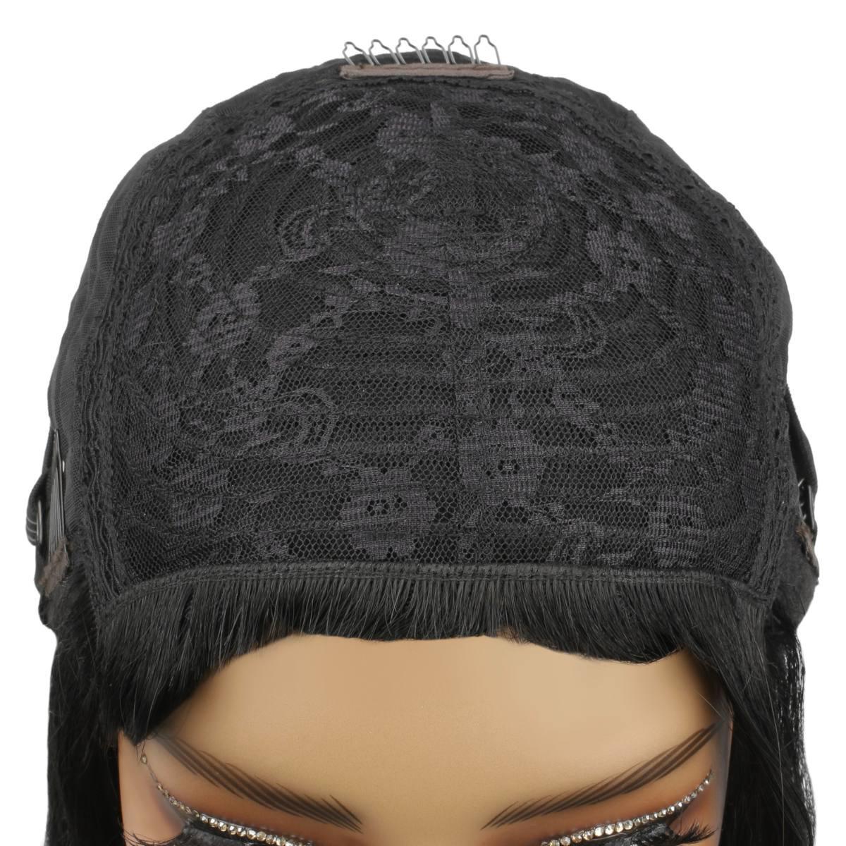 Jet Black Bang Bob 100% Human Hair Wig - Private Label