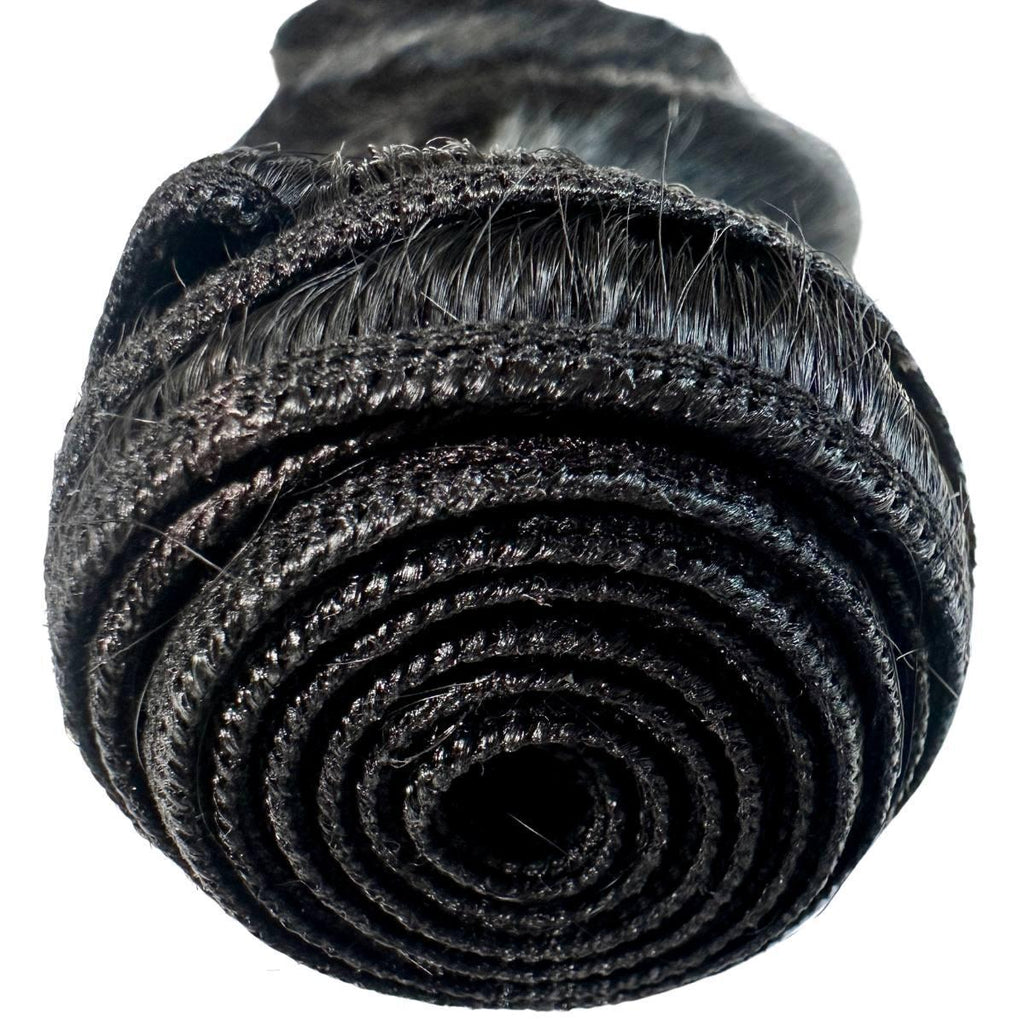 Jet Black Body Wave 100% Human Hair Bundle Deals - Private Label