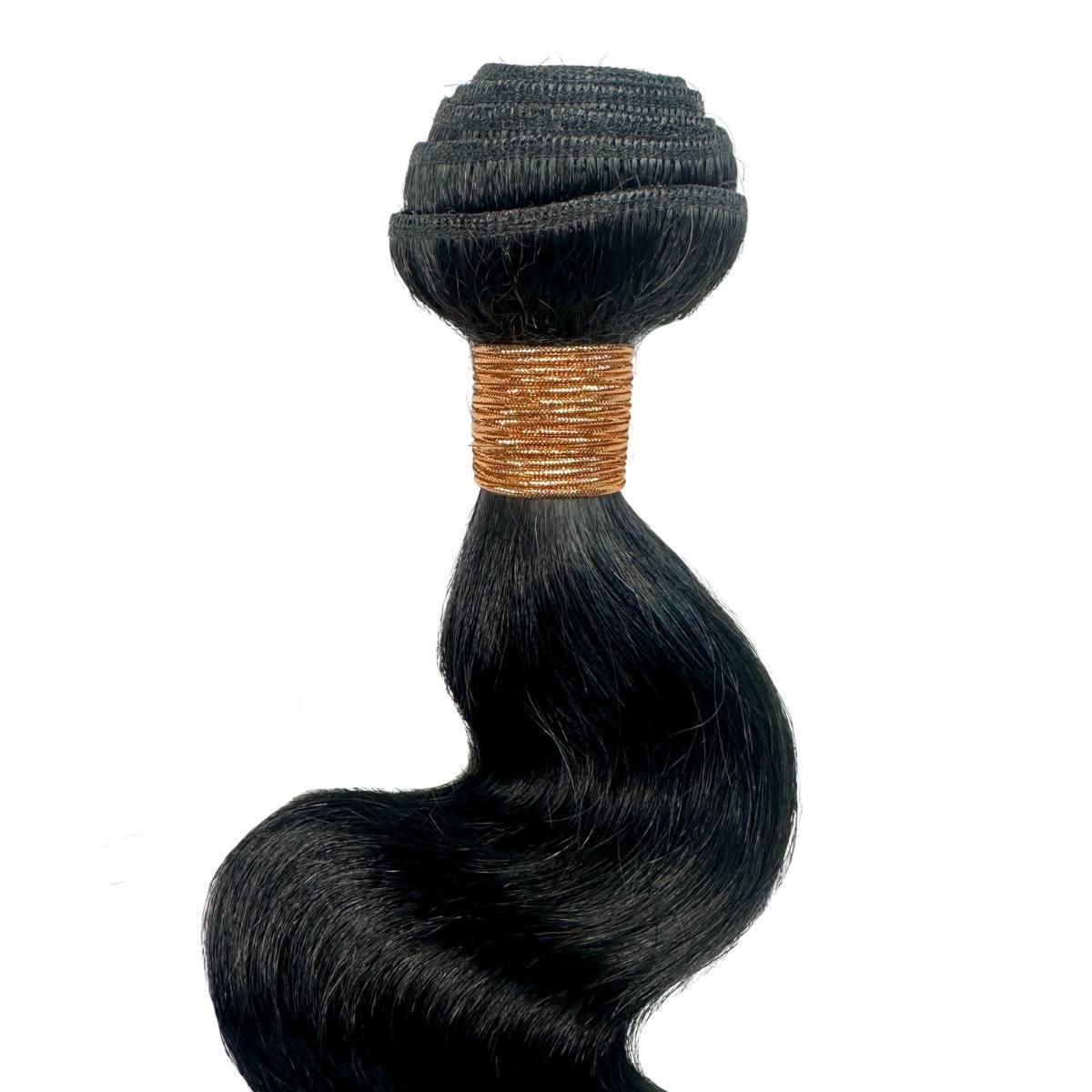 Jet Black Body Wave 100% Human Hair Bundle Deals - Private Label