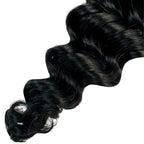 Jet Black Deep Wave Bulk 100% Human Braiding Hair - Private Label