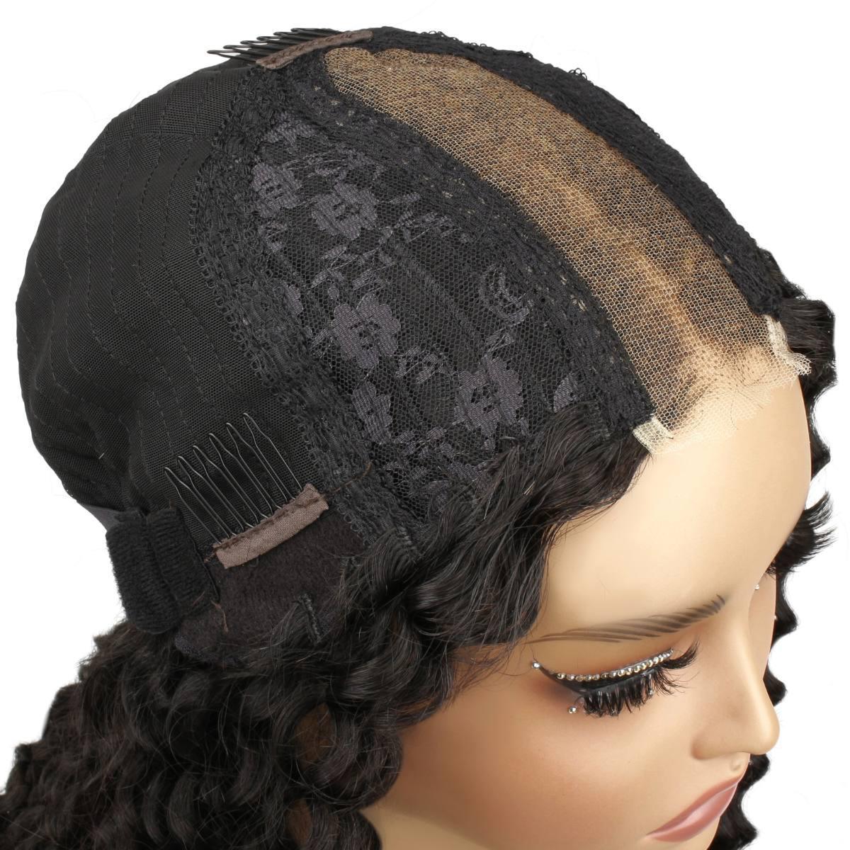Kinky Curly 2x6 HD Lace Closure 100% Human Hair Glueless Wig - Private Label