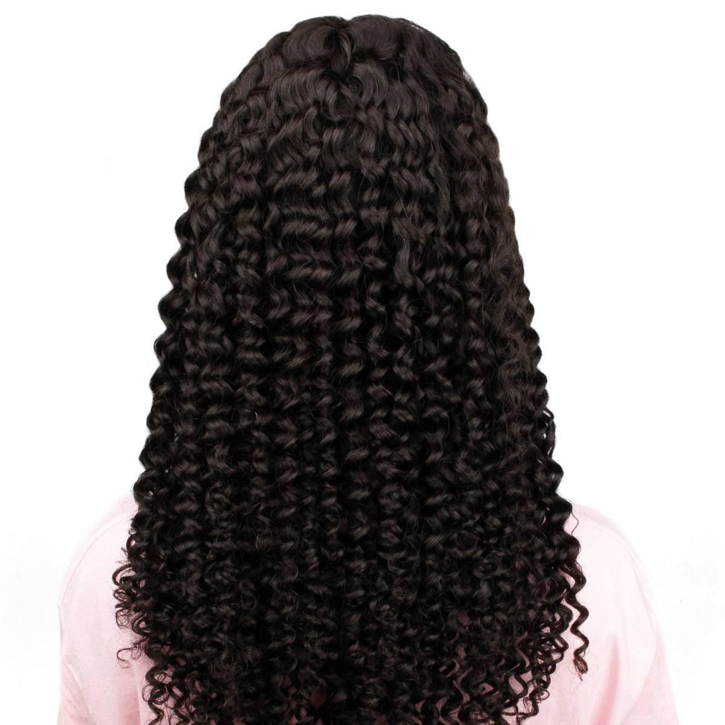 Kinky Curly 2x6 HD Lace Closure 100% Human Hair Glueless Wig - Private Label