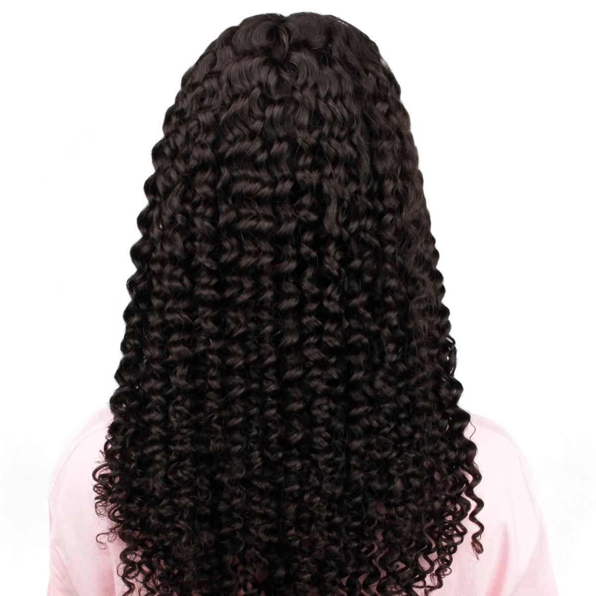 kinky curly 2x6 hd wig back