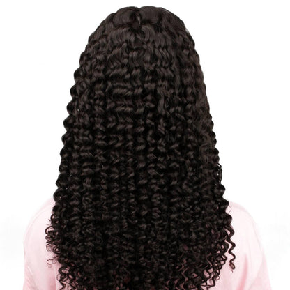 kinky curly 2x6 hd wig back