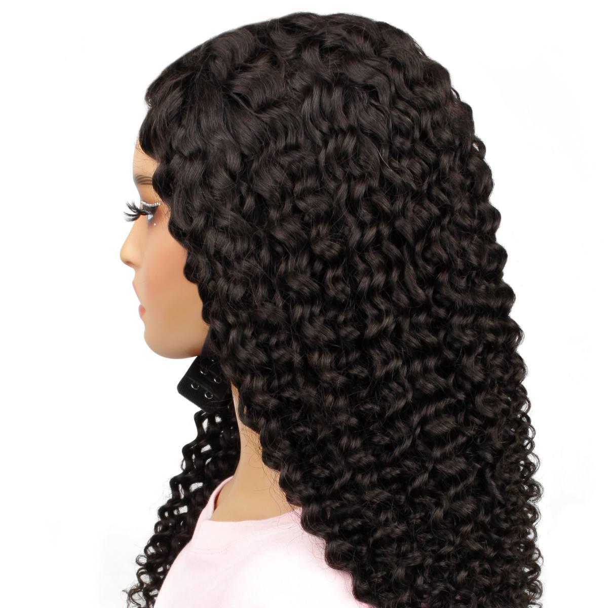 Kinky Curly 2x6 HD Lace Closure 100% Human Hair Glueless Wig - Private Label