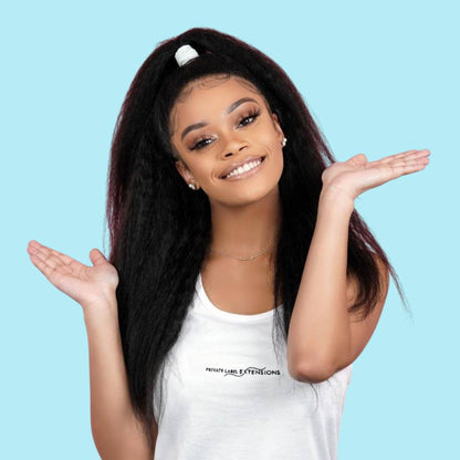 kinky straight u part wigs