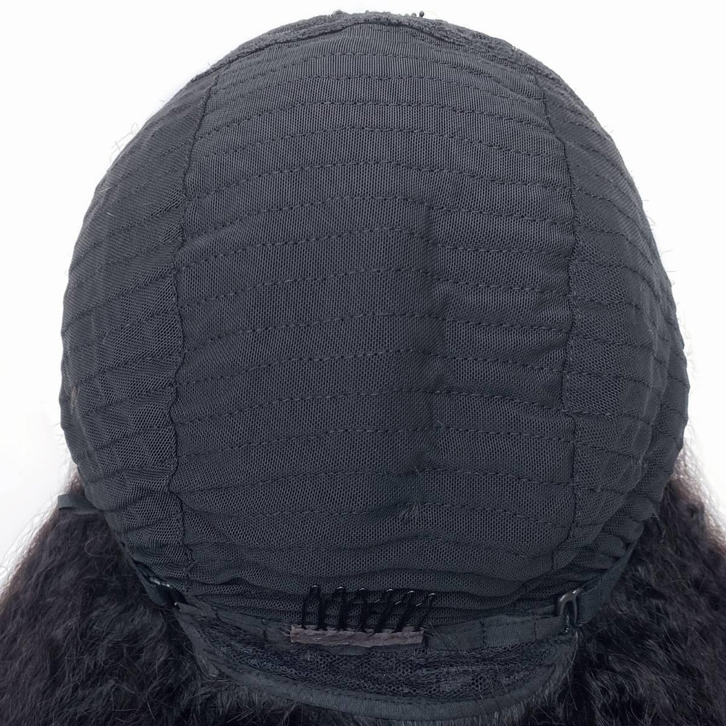 Kinky Straight V Part 100% Human Hair Wig - Private Label