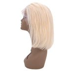 Blonde Straight 13x4 Transparent Lace 100% Human Hair Bob Wig - Private Label