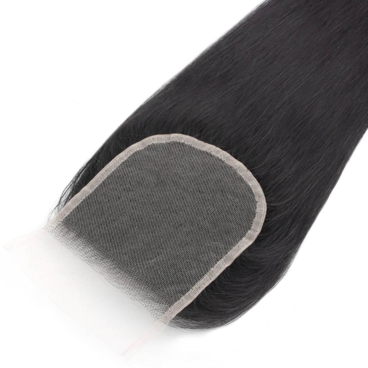 Brazilian Silky Straight 4x4 Transparent Lace Human Hair Closure - Private Label