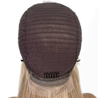 Light Ash Blonde Straight 13x4 Transparent Lace Front 100% Human Hair Wig - Private Label