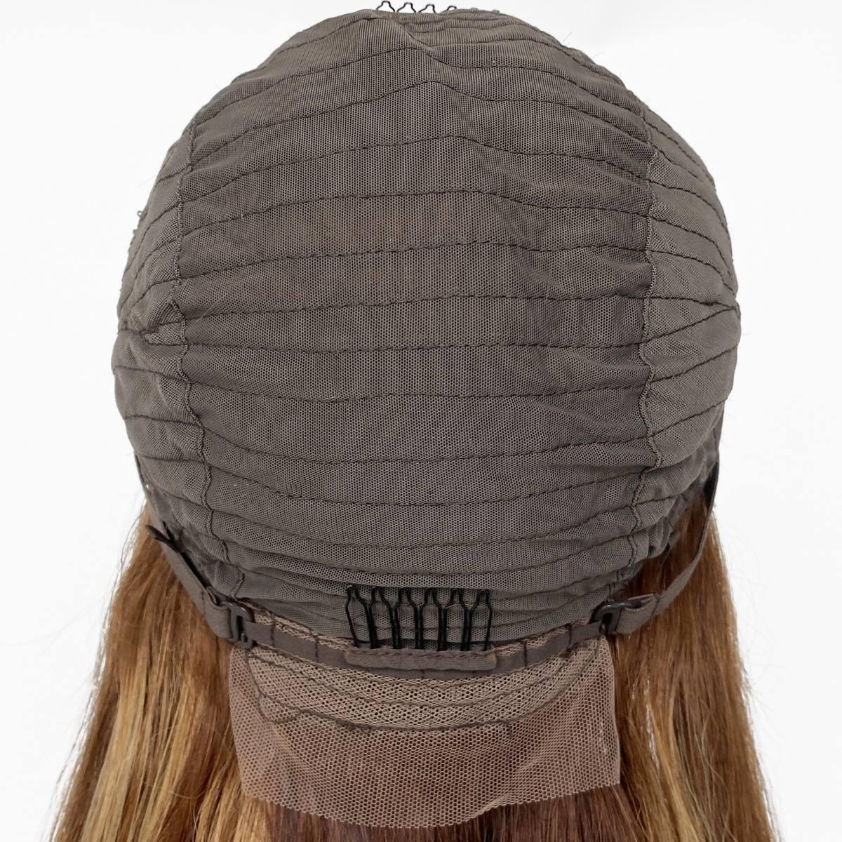 Light Highlight Straight 13x4 Transparent Lace Front 100% Human Hair Bang Wig - Private Label