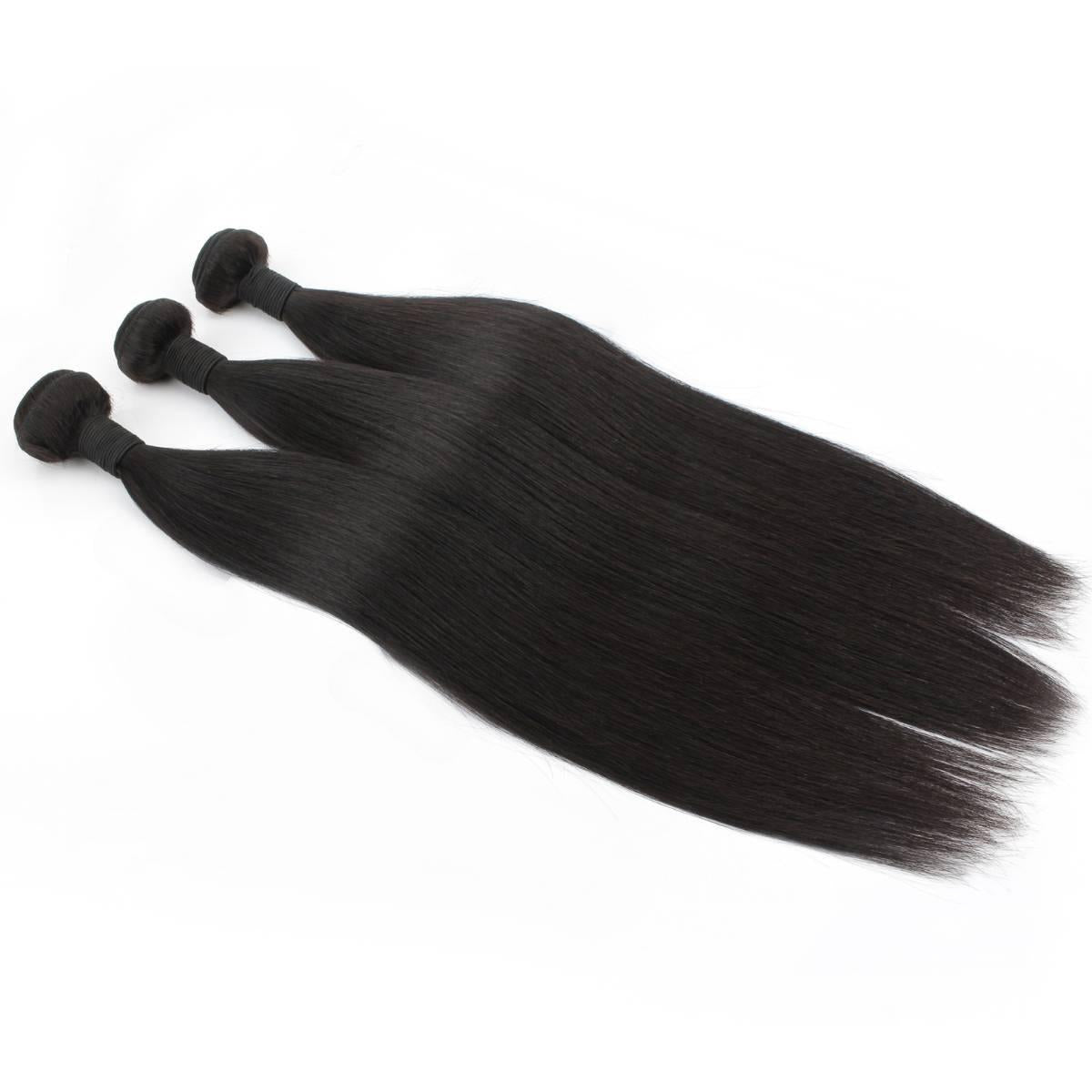 Malaysian Straight 100% Human Hair Bundle Deals - Private Label