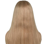 Medium Ash Blonde Straight 100% Human Hair Capless Bang Wig - Private Label