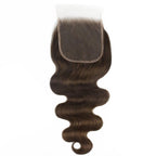 Medium Brown Body Wave 5x5 HD Lace Human Hair Closure - Private Label