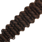 Medium Brown Deep Wave Color 4 Bulk 100% Human Braiding Hair - Private Label