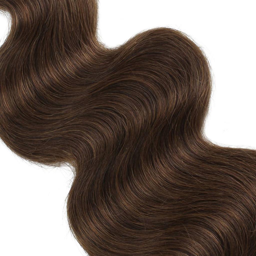 Medium Brown Body Wave 100% Human Hair Bundles - Private Label