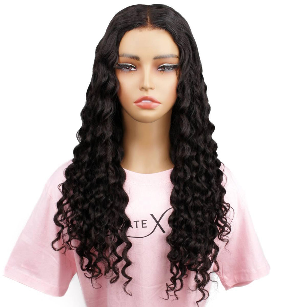 Messy Curl 2x6 HD Lace Closure 100% Human Hair Glueless Wig - Private Label