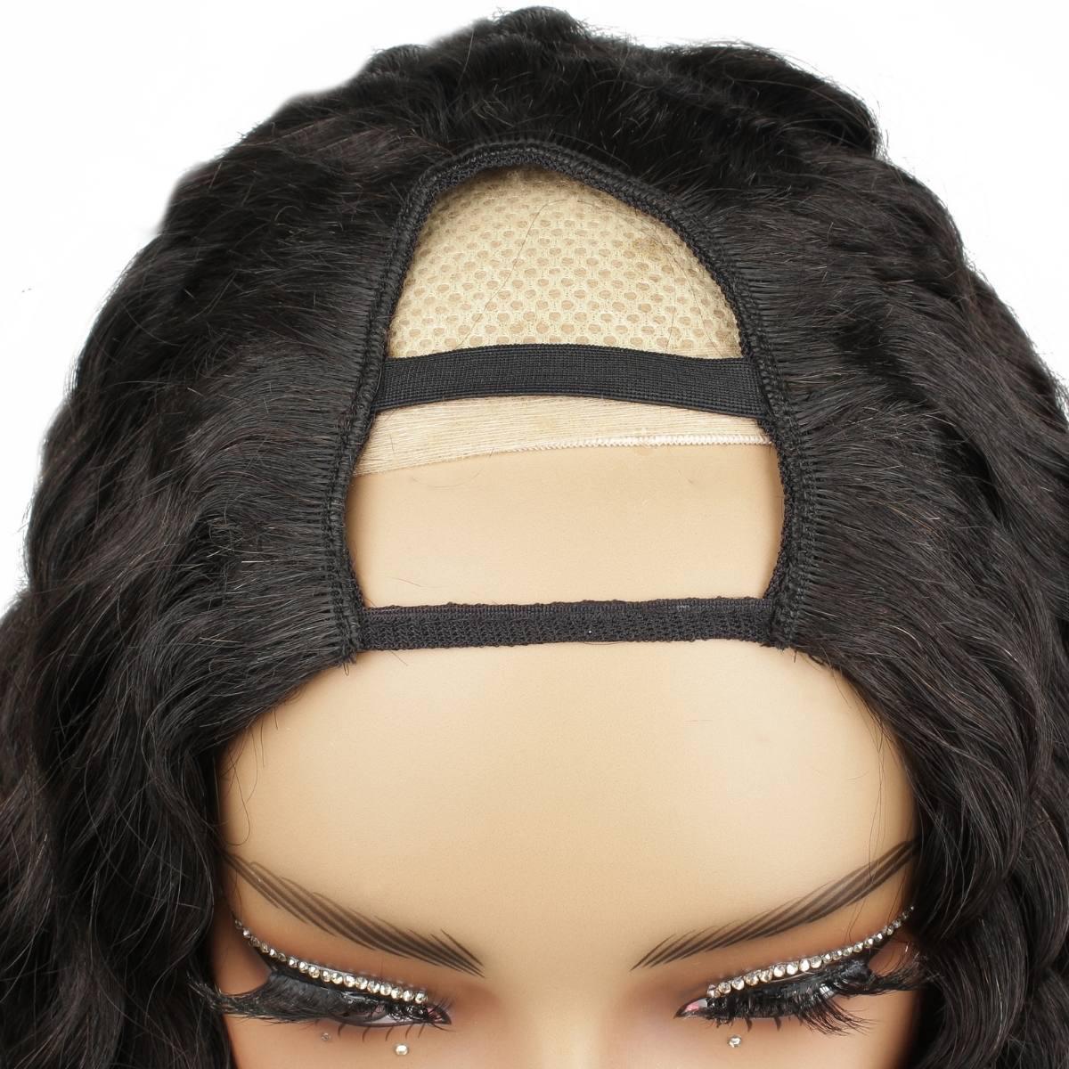 Messy Curl U Part 100% Human Hair Wig - Private Label