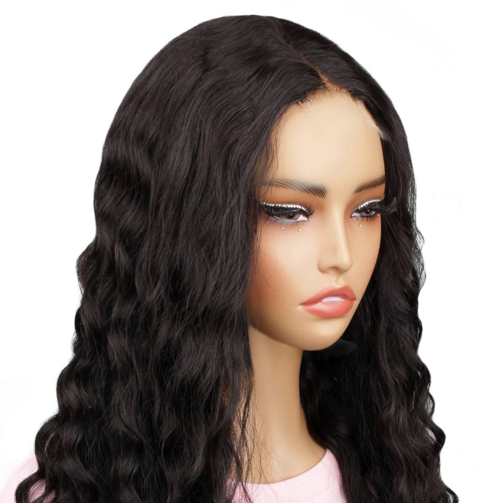 Natural Wave 2x6 HD Lace Closure 100% Human Hair Glueless Wig - Private Label