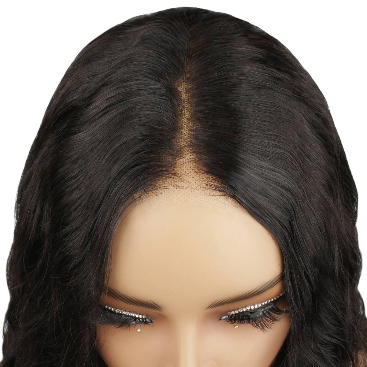 Natural Wave 2x6 HD Lace Closure 100% Human Hair Glueless Wig - Private Label