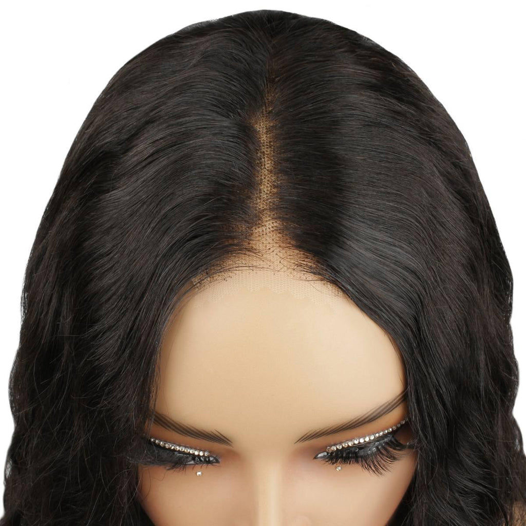 Natural Wave 2x6 HD Lace Closure 100% Human Hair Glueless Wig - Private Label
