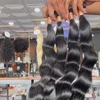 jet black body wave human hair bundles