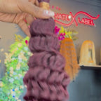 burgundy 99J deep wave bulk human hair