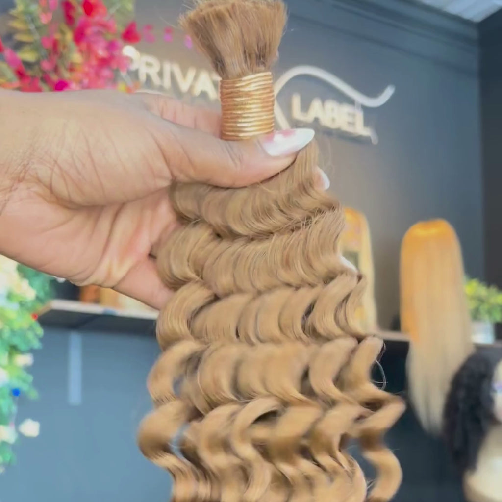 Honey Blonde Bulk Human Hair