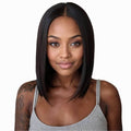 Jet Black 2x6 HD Lace Closure 100% Human Hair Bob Wig - Private Label