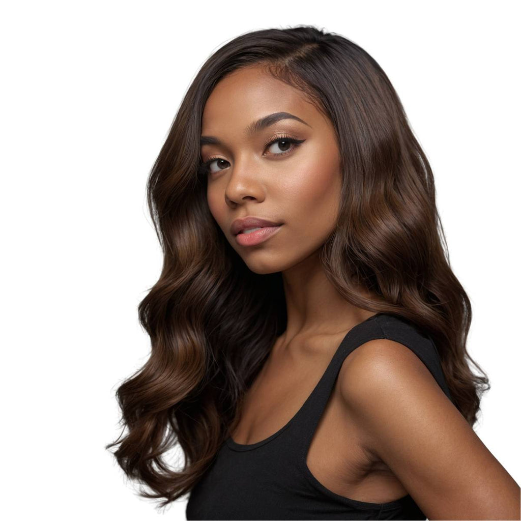 Raw Dark Brown Straight 100% Human Hair Bundles - Private Label