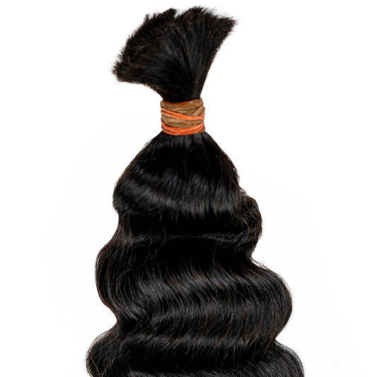 Raw Vietnamese Deep Wavy Bulk 100% Human Braiding Hair
