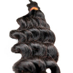 Raw Vietnamese Wavy Bulk 100% Human Braiding Hair - Private Label