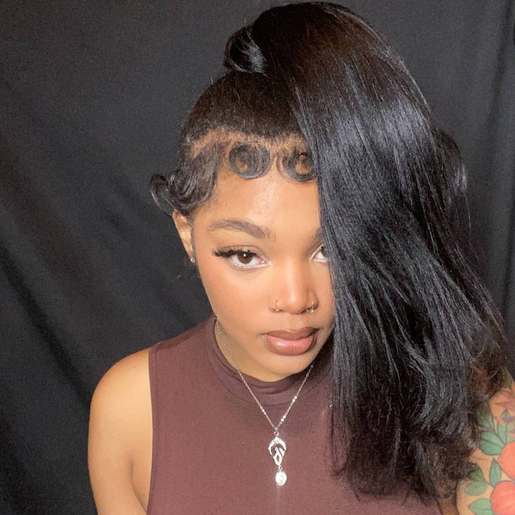 Natural Black 100% Human Hair Ponytail Extension - Private Label