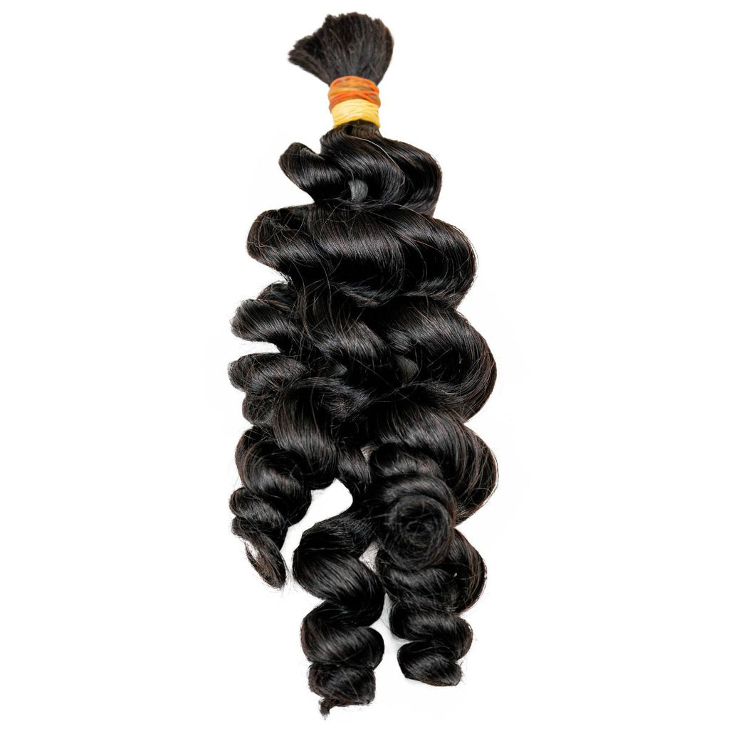 Raw Vietnamese Ripple Curly Bulk 100% Human Braiding Hair - Private Label