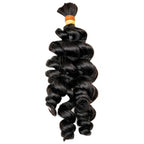 Raw Vietnamese Ripple Curly Bulk 100% Human Braiding Hair - Private Label