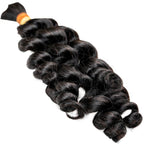 Raw Vietnamese Ripple Curly Bulk 100% Human Braiding Hair - Private Label