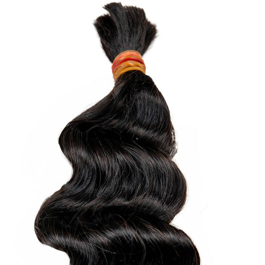 Raw Vietnamese Wavy Bulk 100% Human Braiding Hair