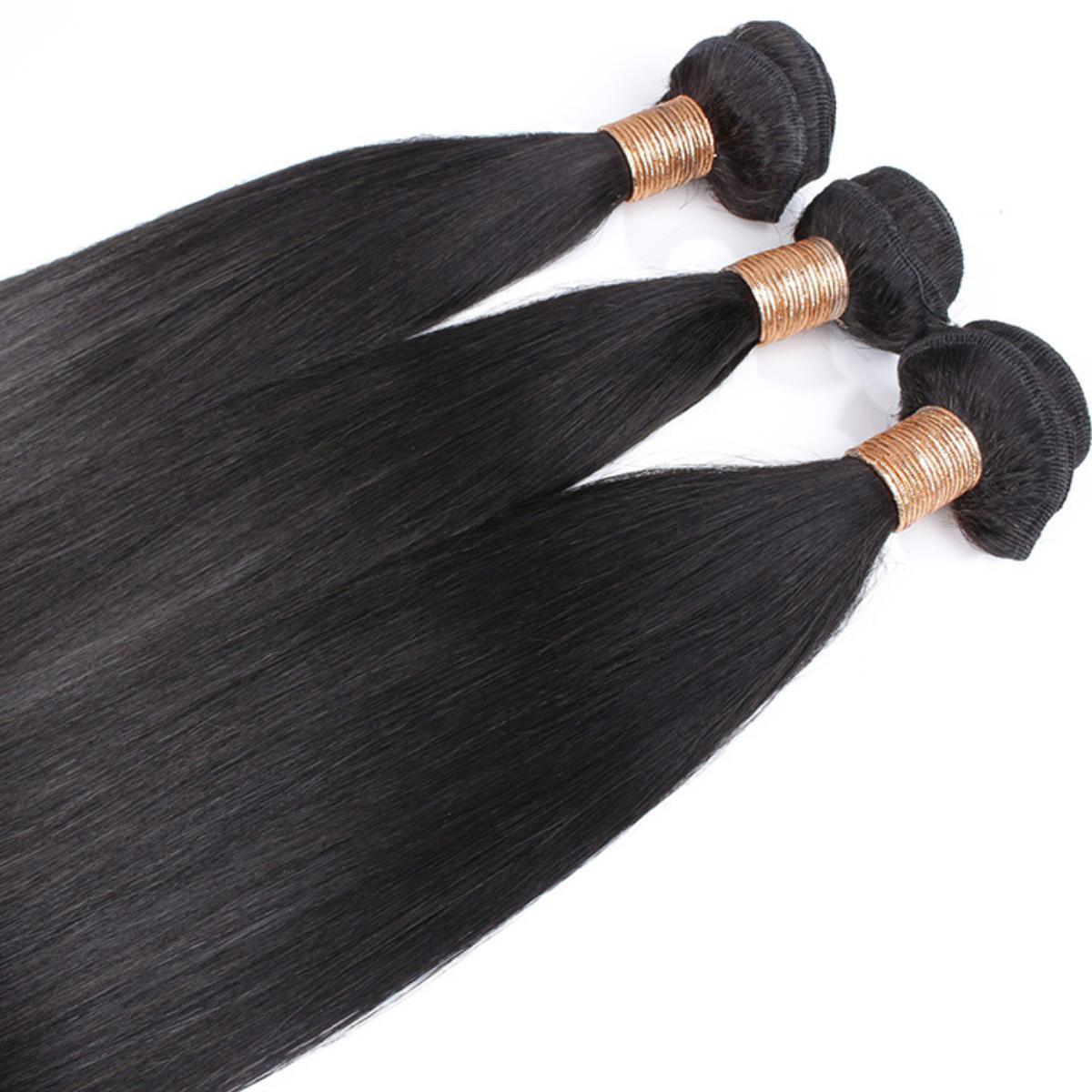 Brazilian Straight 100% Human Hair Bundle Deals - Private Label