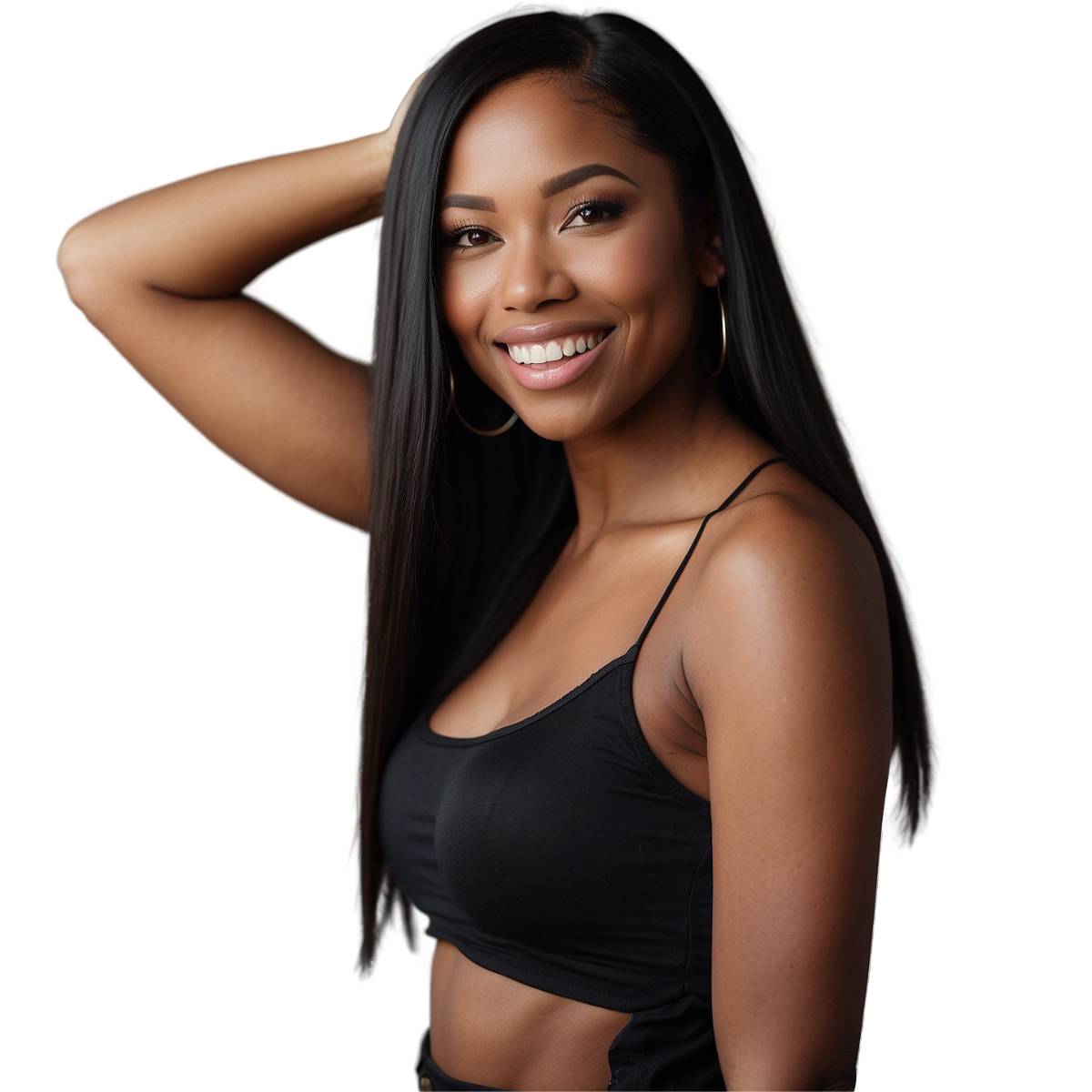 Straight Full Transparent Lace 100% Human Hair Wig